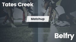 Matchup: Tates Creek vs. Belfry  2016