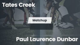 Matchup: Tates Creek vs. Paul Laurence Dunbar  2016