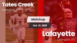 Matchup: Tates Creek vs. Lafayette  2016