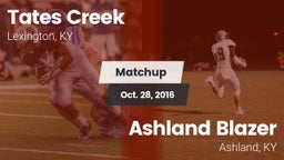 Matchup: Tates Creek vs. Ashland Blazer  2016