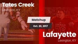 Matchup: Tates Creek vs. Lafayette  2017