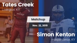 Matchup: Tates Creek vs. Simon Kenton  2019