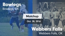 Matchup: Bowlegs vs. Webbers Falls  2016