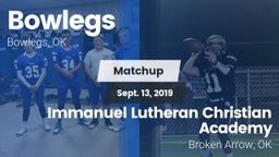 Matchup: Bowlegs vs. Immanuel Lutheran Christian Academy  2019