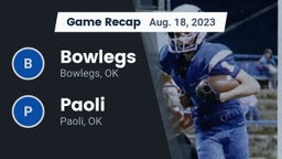 Recap: Bowlegs  vs. Paoli  2023