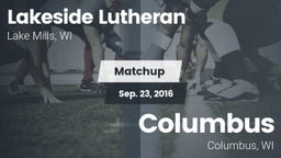 Matchup: Lakeside Lutheran vs. Columbus  2016