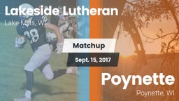 Matchup: Lakeside Lutheran vs. Poynette  2017