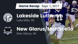 Recap: Lakeside Lutheran  vs. New Glarus/Monticello  2017