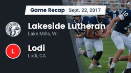 Recap: Lakeside Lutheran  vs. Lodi  2017