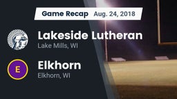 Recap: Lakeside Lutheran  vs. Elkhorn  2018
