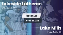 Matchup: Lakeside Lutheran vs. Lake Mills  2018