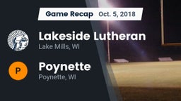 Recap: Lakeside Lutheran  vs. Poynette  2018