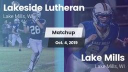 Matchup: Lakeside Lutheran vs. Lake Mills  2019