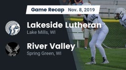 Recap: Lakeside Lutheran  vs. River Valley  2019