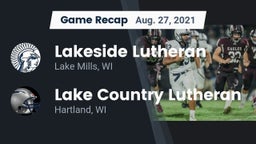 Recap: Lakeside Lutheran  vs. Lake Country Lutheran  2021