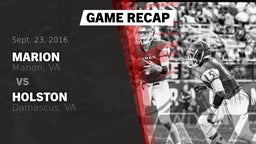 Recap: Marion  vs. Holston  2016