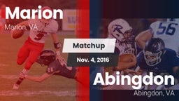 Matchup: Marion vs. Abingdon  2016