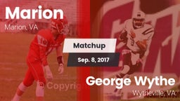 Matchup: Marion vs. George Wythe  2017