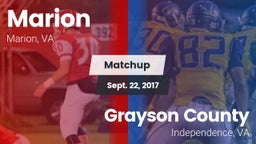 Matchup: Marion vs. Grayson County  2017