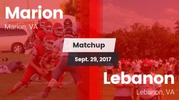Matchup: Marion vs. Lebanon  2017