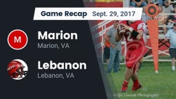 Recap: Marion  vs. Lebanon  2017