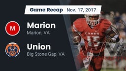 Recap: Marion  vs. Union  2017