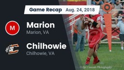 Recap: Marion  vs. Chilhowie  2018