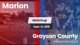 Matchup: Marion vs. Grayson County  2018