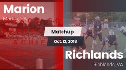 Matchup: Marion vs. Richlands  2018