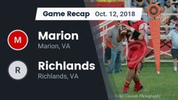 Recap: Marion  vs. Richlands  2018