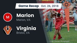 Recap: Marion  vs. Virginia  2018