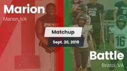 Matchup: Marion vs. Battle  2019
