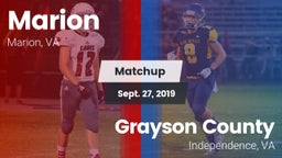 Matchup: Marion vs. Grayson County  2019