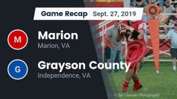 Recap: Marion  vs. Grayson County  2019