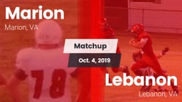 Matchup: Marion vs. Lebanon  2019