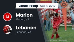 Recap: Marion  vs. Lebanon  2019