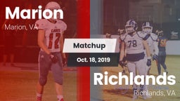 Matchup: Marion vs. Richlands  2019