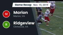 Recap: Marion  vs. Ridgeview  2019