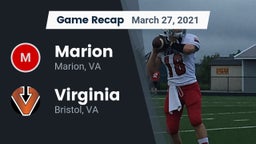 Recap: Marion  vs. Virginia  2021