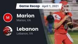 Recap: Marion  vs. Lebanon  2021