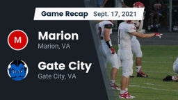 Recap: Marion  vs. Gate City  2021