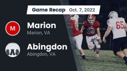 Recap: Marion  vs. Abingdon  2022