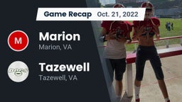 Recap: Marion  vs. Tazewell  2022