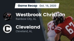 Recap: Westbrook Christian  vs. Cleveland  2020