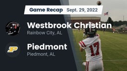 Recap: Westbrook Christian  vs. Piedmont  2022