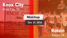 Matchup: Knox City vs. Rotan  2016