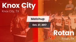 Matchup: Knox City vs. Rotan  2017