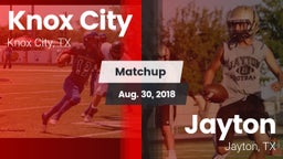 Matchup: Knox City vs. Jayton  2018