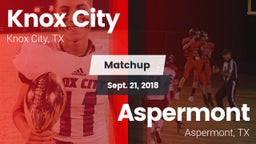 Matchup: Knox City vs. Aspermont  2018