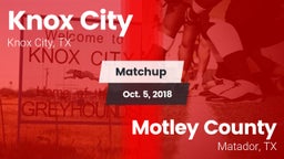 Matchup: Knox City vs. Motley County  2018